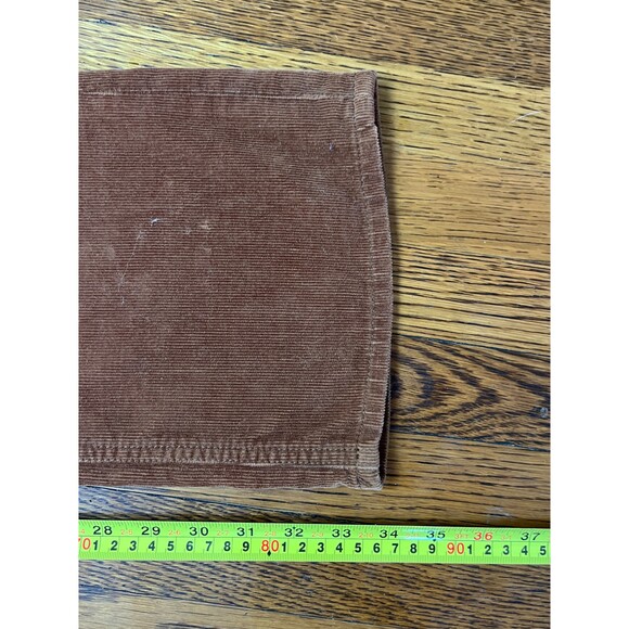 TORY BURCH Brown Cotton Corduroy Boot Cut Flare Pants Trousers Women's Size 4 - Picture 8 of 9